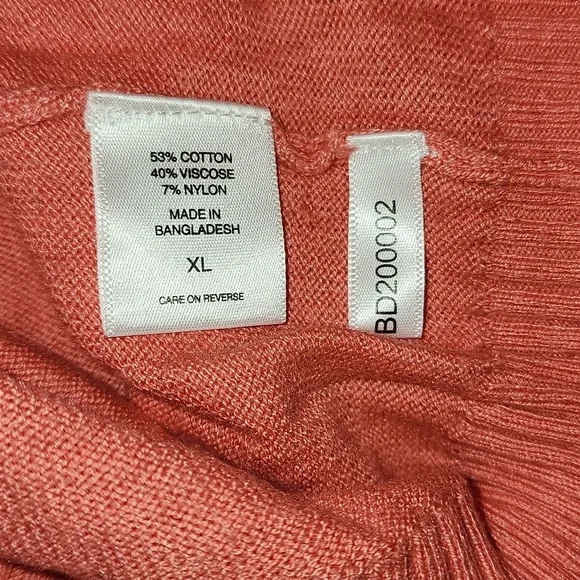 New York & Company. Pink convertible cowl neck sweater. XL - Picture 5 of 6